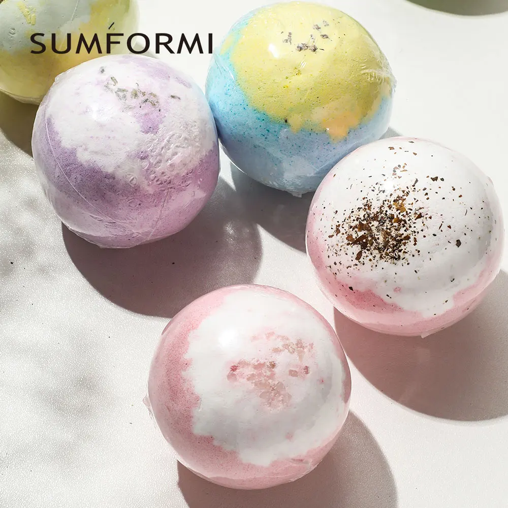 OEM/ODM colorful customized fizz bubble large bath bombs toy wholesale bath bomb supplier