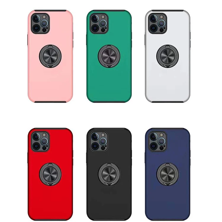 Современный дизайн армированный Круглый кольцо прикрепить к магнитному автомобильному креплению буксировочный материал ТПУ и ПК ударопрочный чехол для телефона 12 pro max