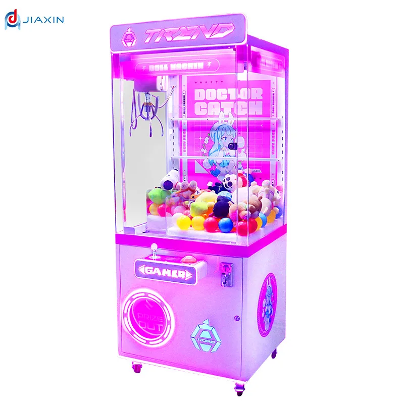 Factory direct coin operated crane machine mini plush toy claw machine kit toy crane mini kids crane machine