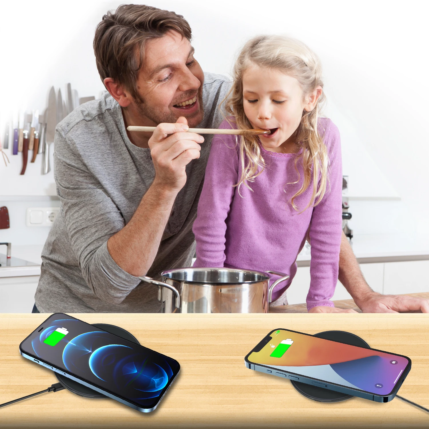 2022 New trends Mobile Phone Universal Magnetic Wireless Charging Qi 10w 15w 20w Smart Wireless Charger for iphone 14