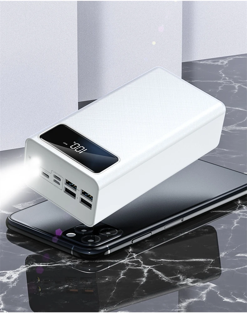  Оптовая цена супер большая емкость 80000mAh внешний аккумулятор четыре USB выхода порта большой