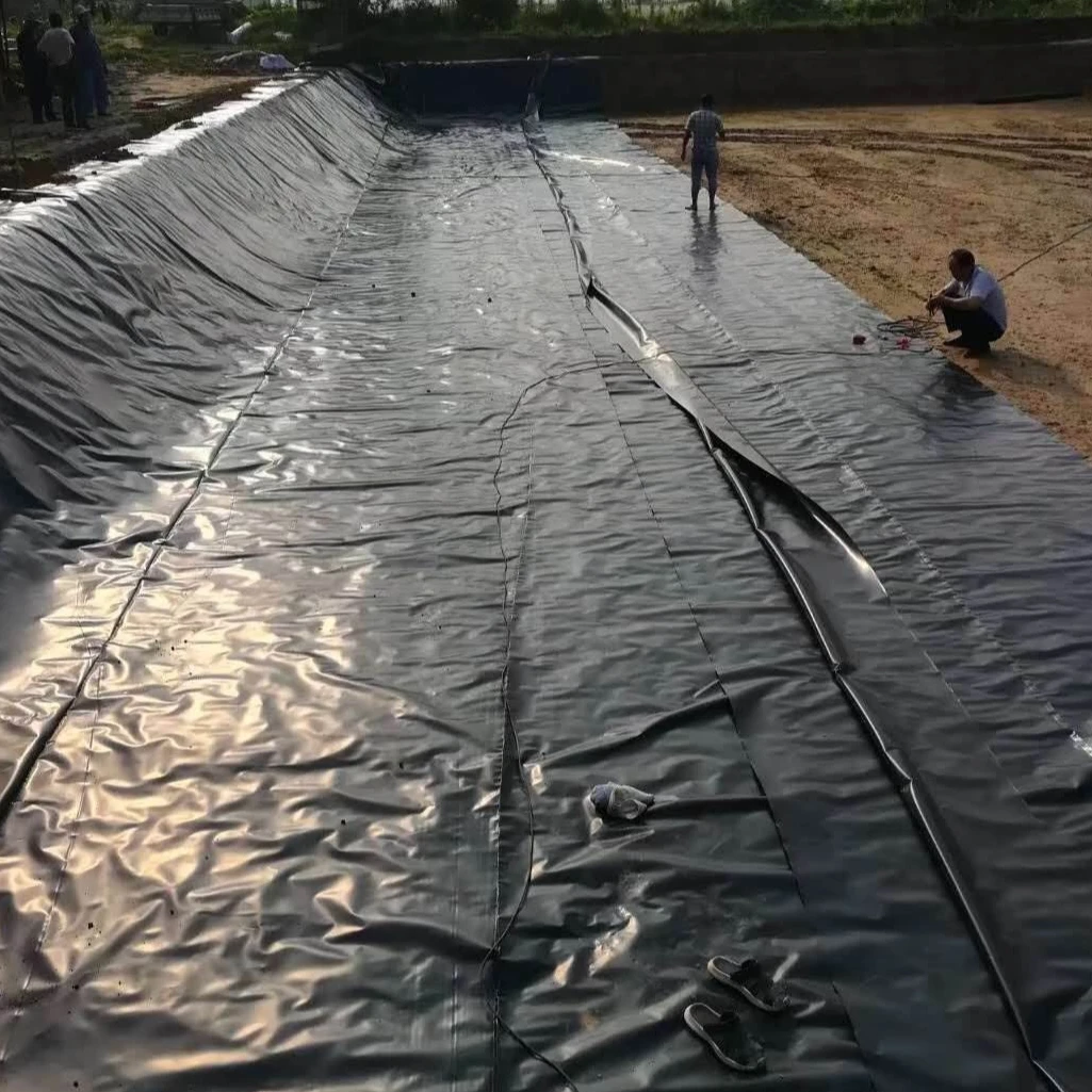 0.75mm Fish farm pvc geomembrane circular tanks / fish farm pond liner for aquaculture