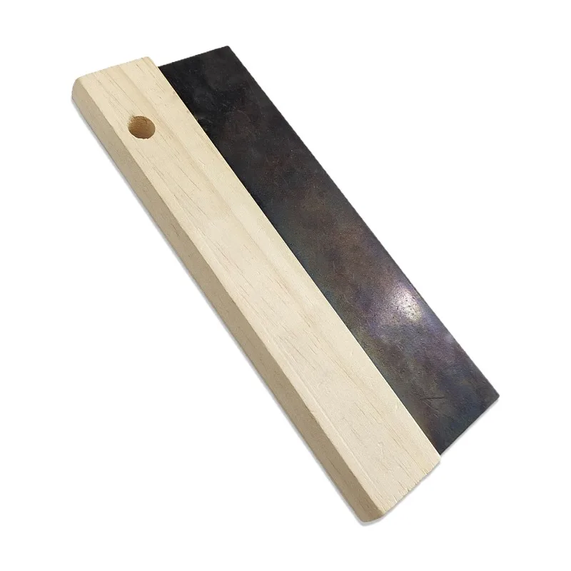 150mm/180mm/200mm wooden handle wide rubber scraper Squeegee Blade With Wood Handle Construction Tools Clean Putty Knife