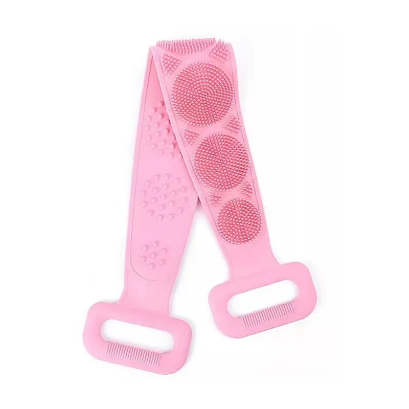 Summer Massage Dots Silicone Bath Belt Back Body Skin Cleanser Scrubber Exfoliating Bath Towel for men and women