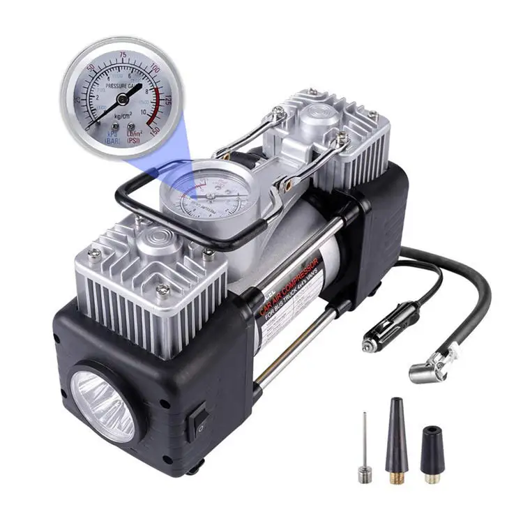 Customized Small Size High Power Tire 12v Vehicle-Mounted Portable Tire Inflator Car Pump Air Compressor