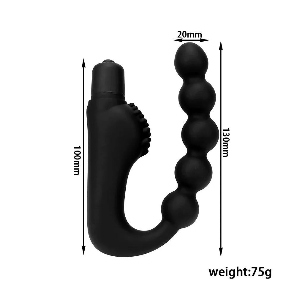 Female Masturbation Device Vibrating G-spot Anal Plug Vibrator Male Prostate Massager Anal Butt Plugs Sex Tools Vibrator