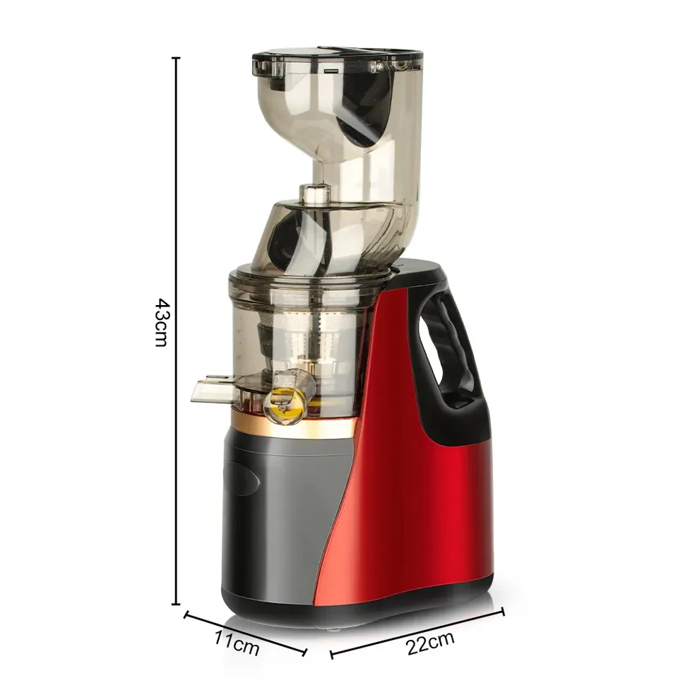 Classic Juicer Machine Wide Chute Cold Press Juice Extractor Slow Masticating Juicer with Reverse Function