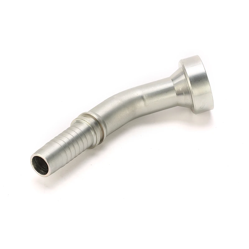 Hydraulic Hose Fittings Flange 9000 PSI 45deg Elbow Carbon Steel Galvanized