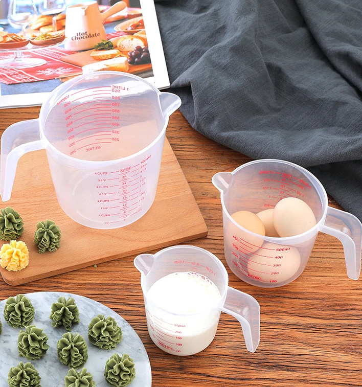 Заводские бытовые инструменты для выпечки 3 шт. набор из прозрачных мерных чашек ПП