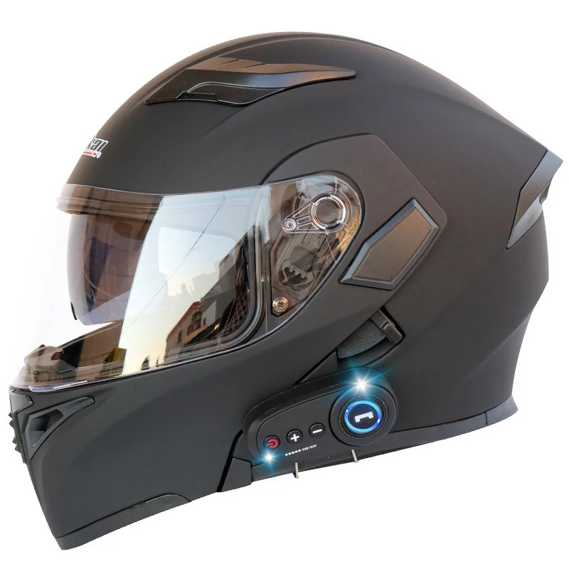 SUBO Customized Electric Motorcycle Helmet Double Lens Revealed Full Helmet Motorcycle Helmet With Radio