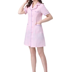 Cotton Poly Mandarin Collar White Men Lab Coats Women Nurses Uniform And Scrubs With Lab Coat