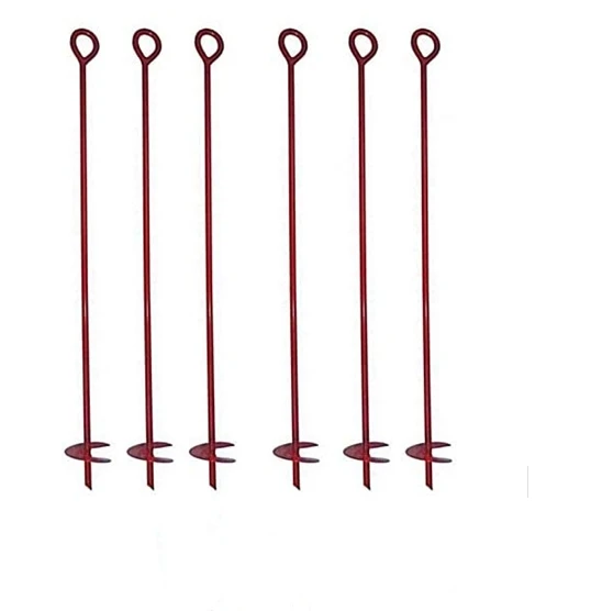New Product Customized Ground Screw Anchor Steel Black Earth Adjustable Pole Anchor