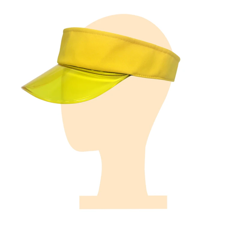 Sun Visor Hats UV Protection Poker Visor Hat Colorful Unisex Top Empty Sun Visors Clear PVC Plastic for Women Men Adults Plain