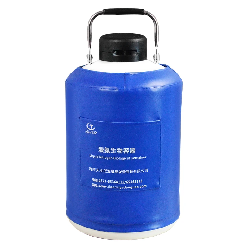 10L Small Capacity Cylinder Aviation Aluminum dewar Cryo Tank Liquid Nitrogen Biological Storage Container