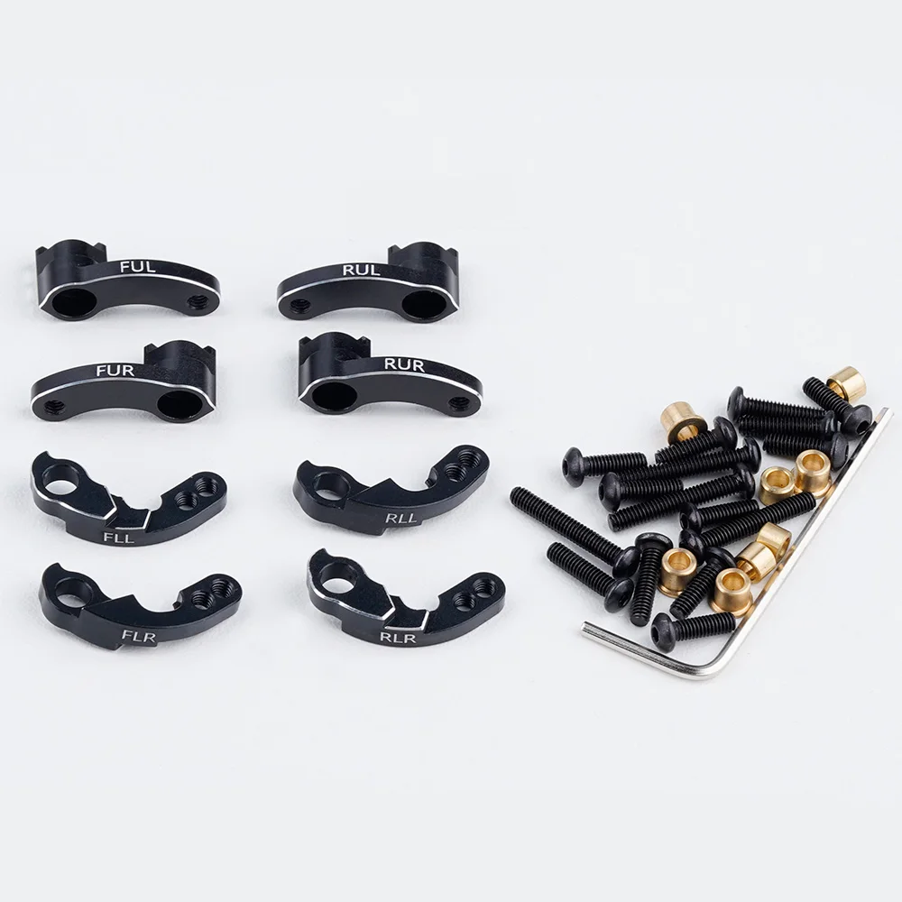 CNC Shock Mount Lift Kit for 1/18 RC Crawler Car T raxxas TRX4M Upgrades