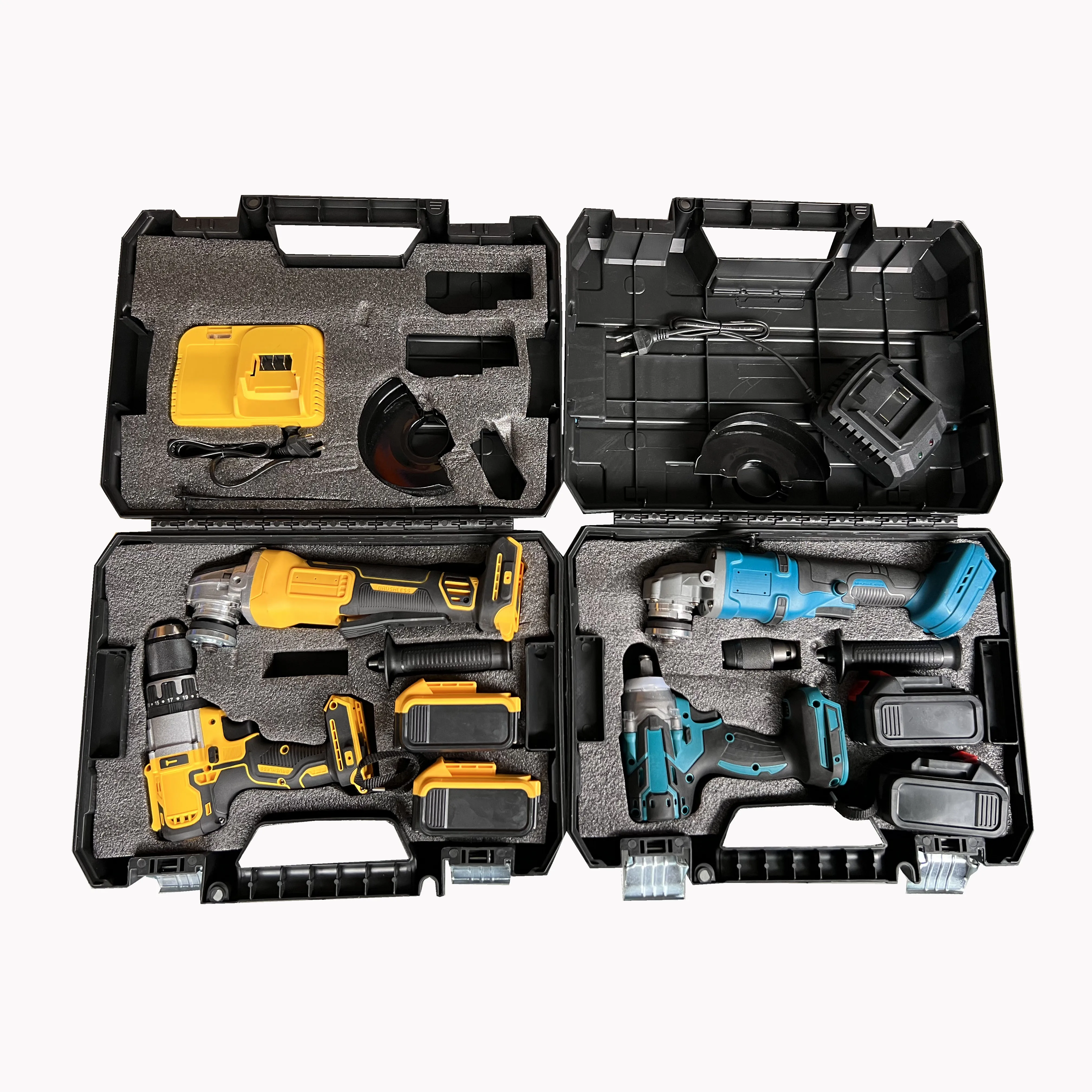 Cordless Brushless Wrench Angle Grinder Electric Hammer Drill Combination Power Multi Tool Kit Electric Tools