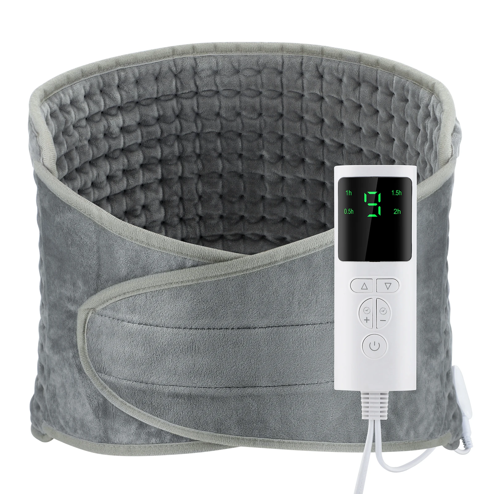 Washable Heated Therapy Belly Warmer Waist Wrap Belt Electric Heat Pad for Lower Back Pain Relief