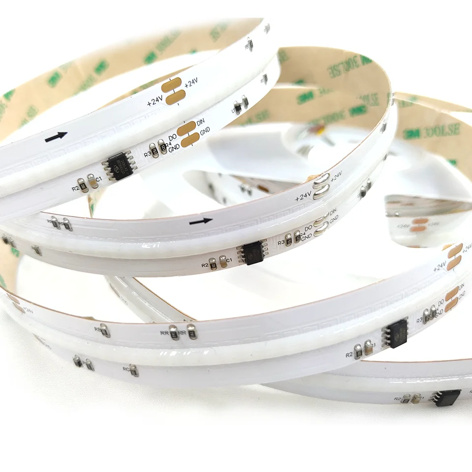 WS2811 RGB Digital COB LED Strip 720LEDs/m Addressable Flexible Tape Light 5m DC 24V RGB Dream Color Smart App Control Lighting