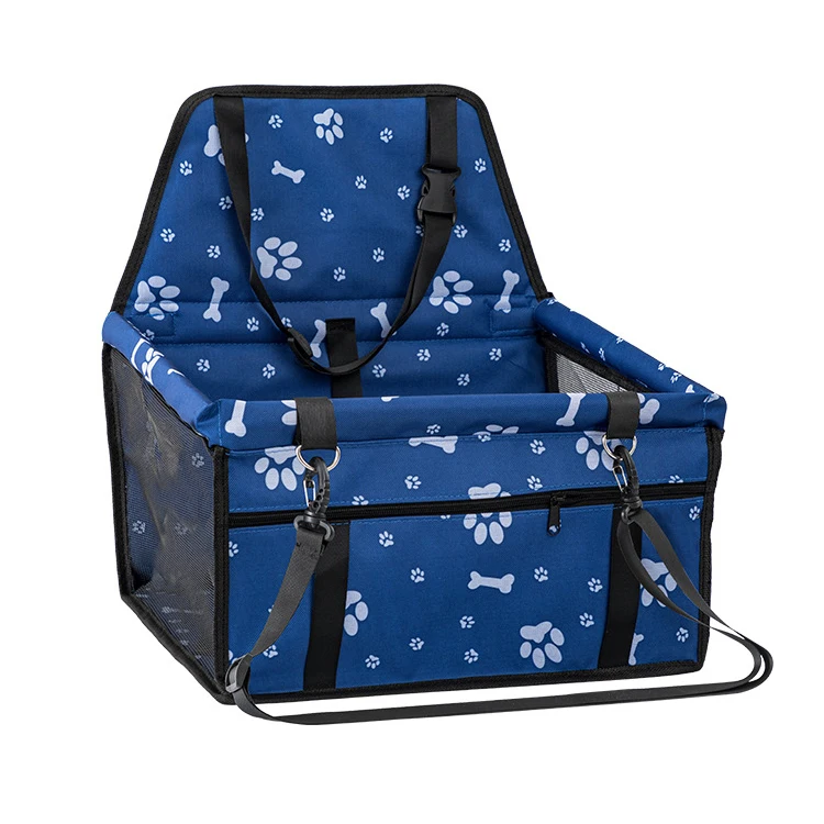 Wholesale Oxford Waterproof Folding Car Seat with Safe Belt Travel Dog Cat Booster Seat Outdoor