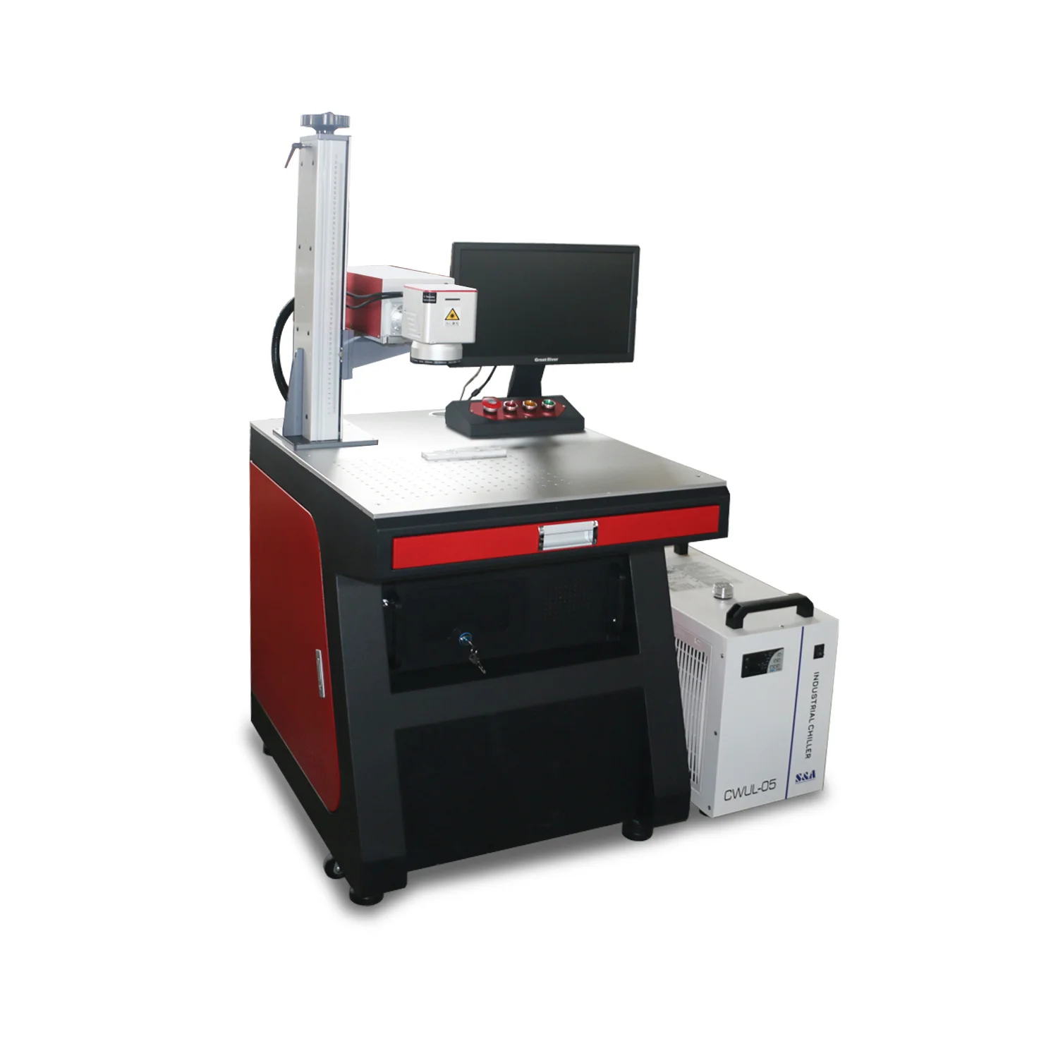UV Laser Marking Machine 5W Water Cooling UV Laser Engraving Printing Machine
