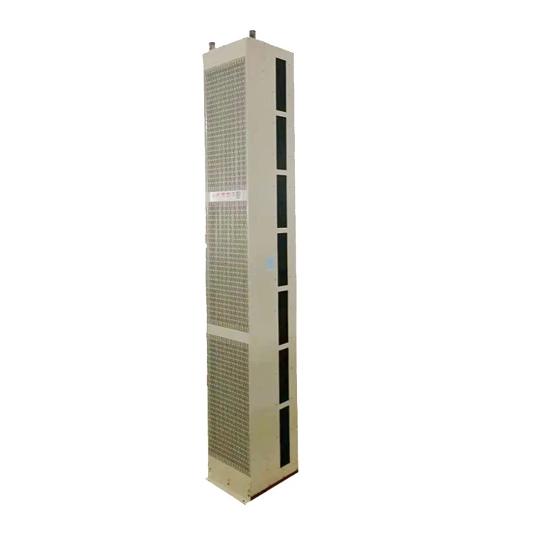 2.5m12000m3/h 15m/s Low noise side air supply hot water air curtain for doors of factory warehouse mall office building station