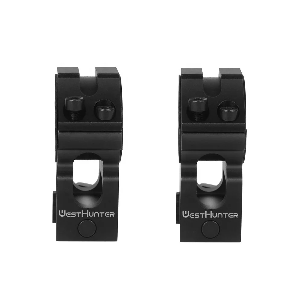 WESTHUNTER высокопрофильные 20 мм кольца прицела CNC обработка процесс 25,4 мм/30 мм двойные кольца Крепление прицела