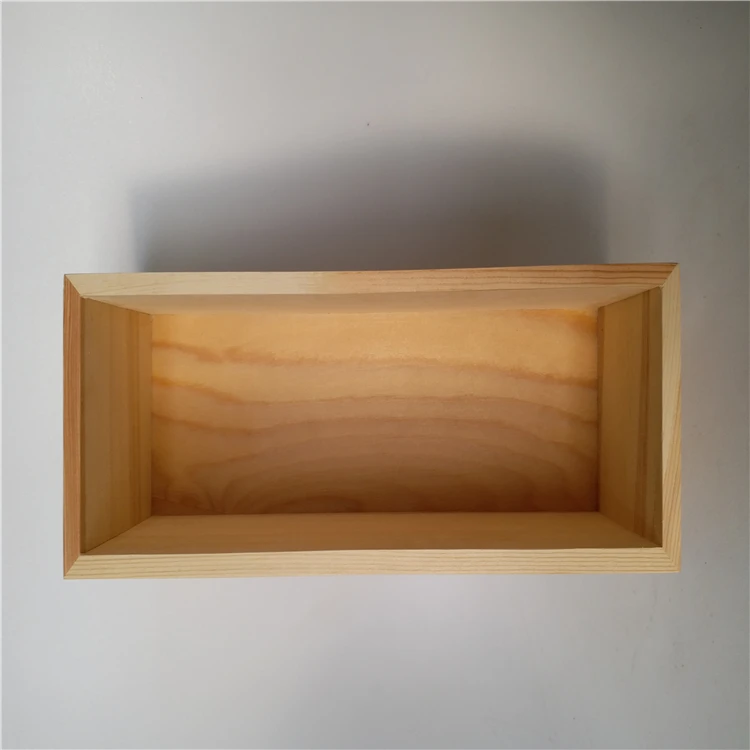 Eco-friendly packing wooden storage box without lid