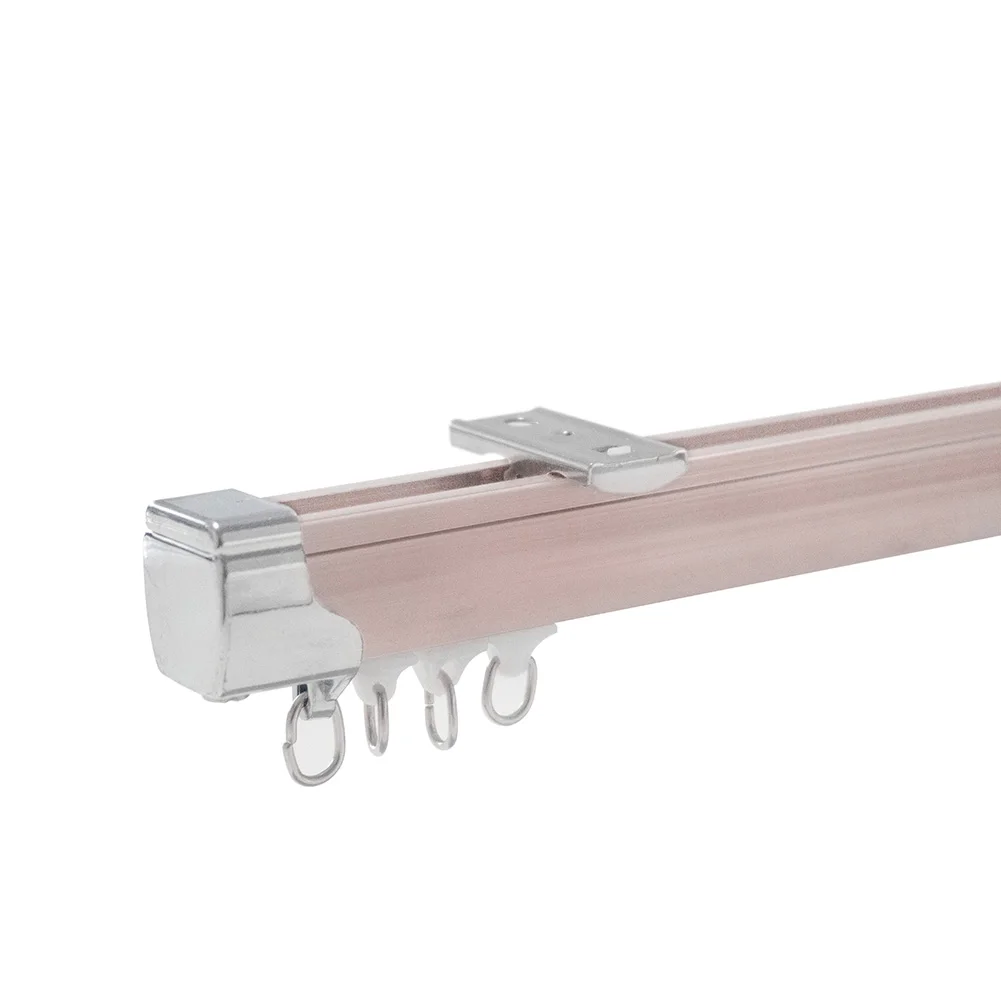 Wholesale simple luxury curtain rods and rails double curtain rods