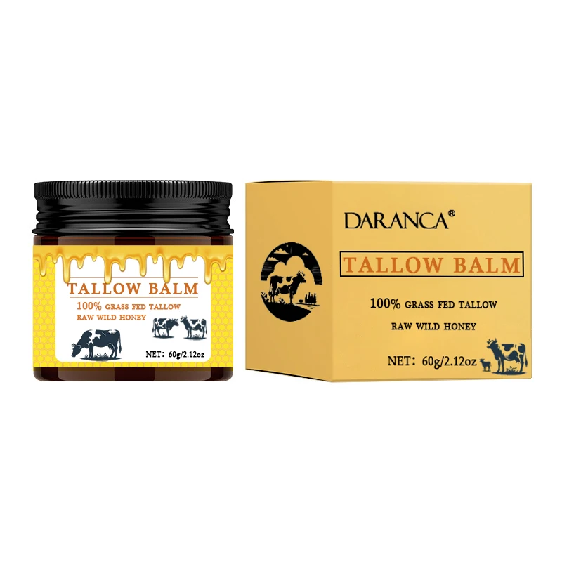 DARANCA Grass Fed Handmade Whipped Beef Tallow Balm Moisturizing And Smooth Skin For Face And Body Care