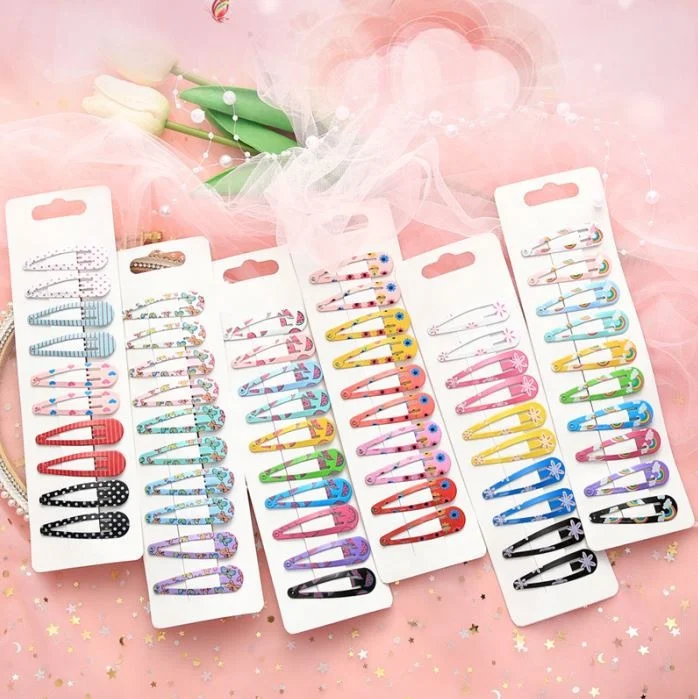New product ideas 2023 New Design 5cm Printing BB Clip Cute Cartoon Children Hairpin Paint Girls Hairpin Hair Accessories