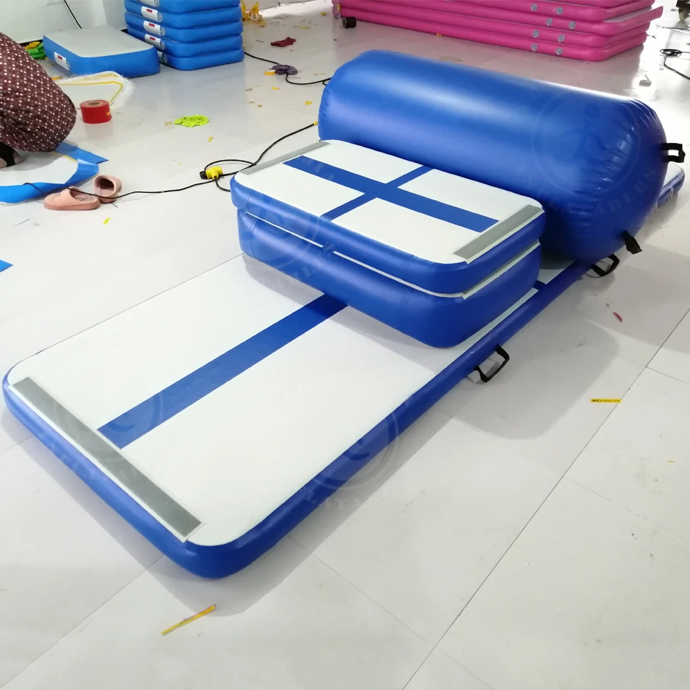 Portable Home Air Fitness Mat Gymnastics Practice Jumping Inflatable Air Track Training Mattress For Sale