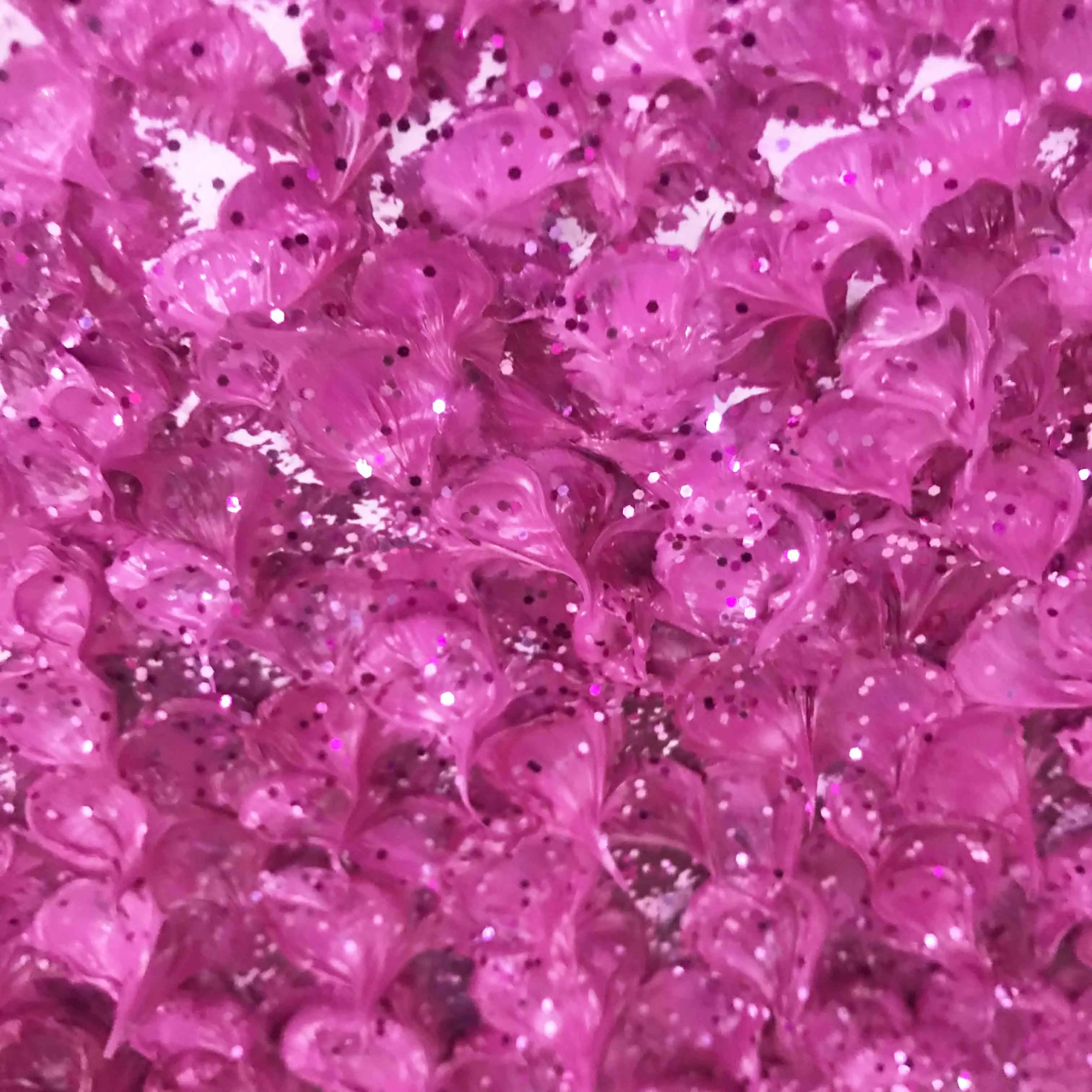 Flower oil painting, Impasto art picture, Frameless picture frame