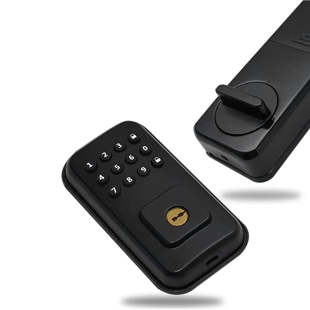 Granular key password keypad number lock USB emergency charging smart lock