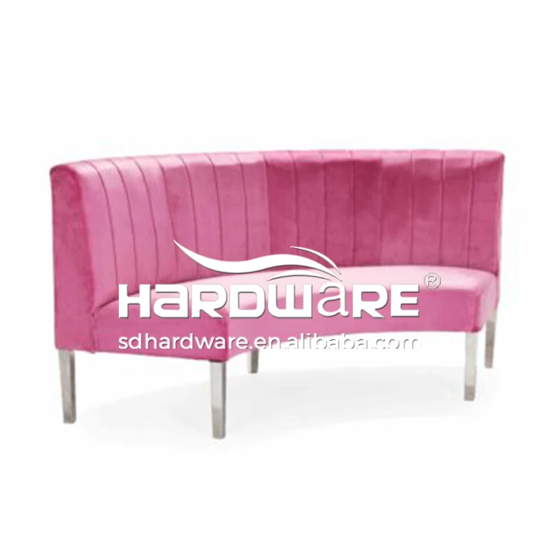 Hot Pink Velvet Couple Wedding Banquettes Relaxing Sofa Chair Events