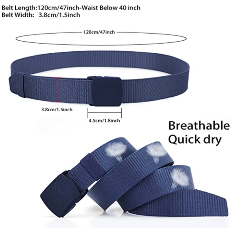 Automatic Buckle Nylon Belt Male Tactical Belt Mens Waist Canvas Belts Cummerbunds High Quality Strap