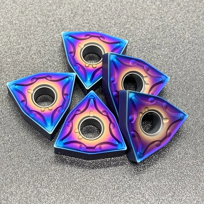 High Quality Carbide WNMG080408/WNMG080404 Turning Tool Blue Flame Series CNC Milling Blades mop holder garden tool holder dual