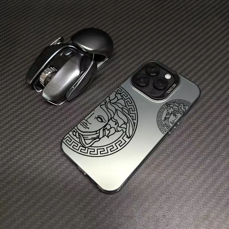 Hot Sale Tide queen avatar colored silver phone case For iPhone 16 15 Pro Max 14 13 12 11 IMD Transparent shockproof cover