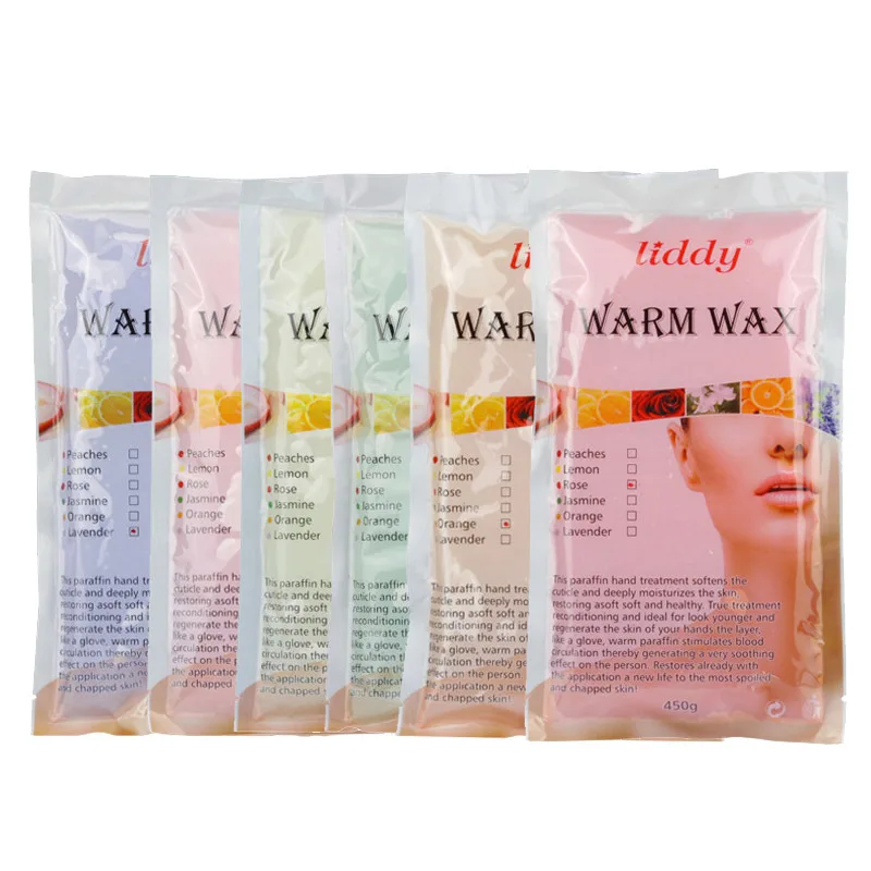 Natural organic transparent body wax skin care wax 450g Hot products wholesale hand and foot skin care wax a variety of flavors