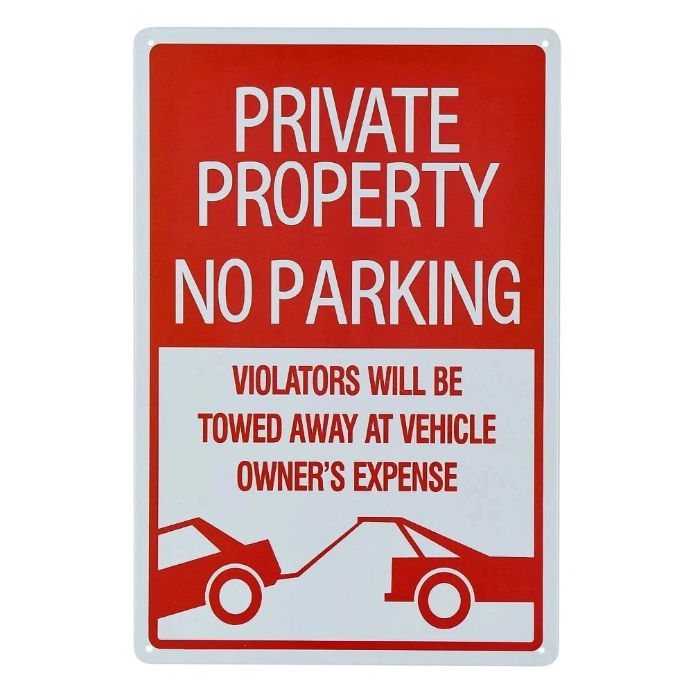 Reflective No Parking Sign Fire Line Aluminum Traffic Road Warning Signs Items for Safety