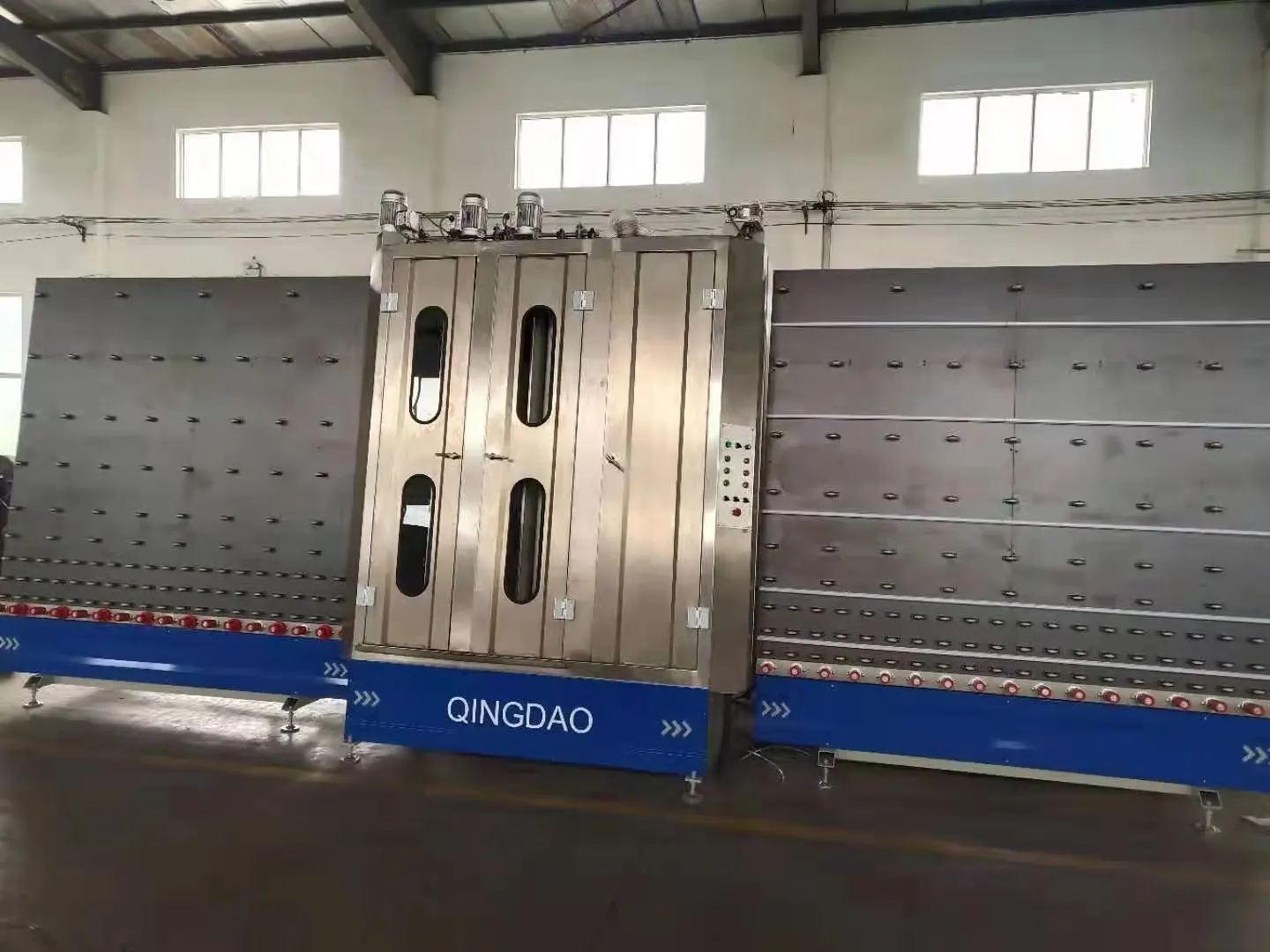Industrial &Building Glass Cleaning Machine CNC Control Vertical Glass Washing Drying Machine