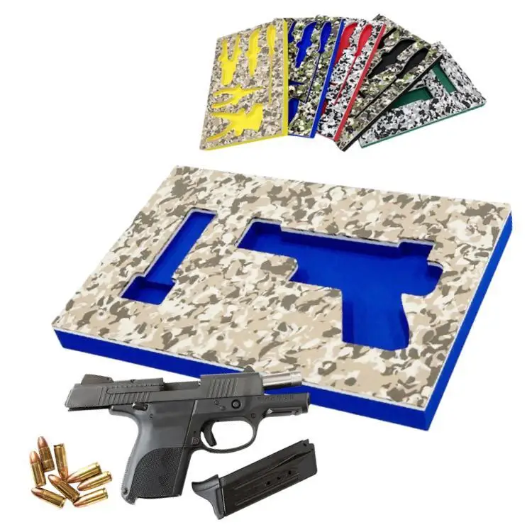 Custom Packing High density Toolbox Surface Camouflage EVA Foam Inserts Tool Foam lining