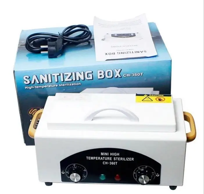 200 Degrees Mini High Temperature Sterilizer Box Ch-360T For Nail Tool Dry Heat Sterilizer Disinfection Cabinet