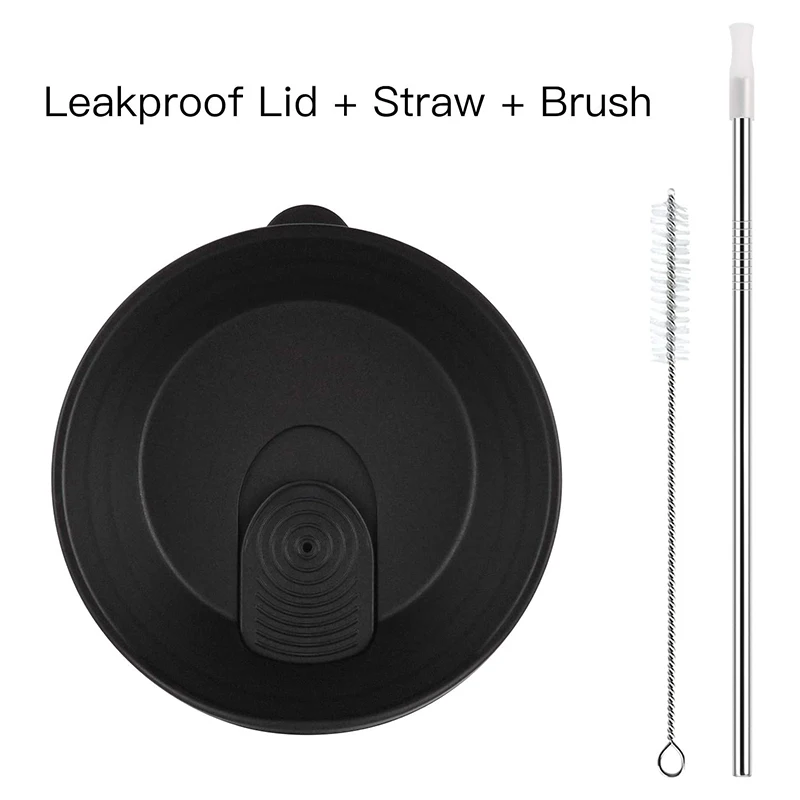 Прозрачные изолированные тумбы 24 унции, пластиковые стаканы с двойной стенкой и черной крышкой, большая емкость для горячих и холодных напитков