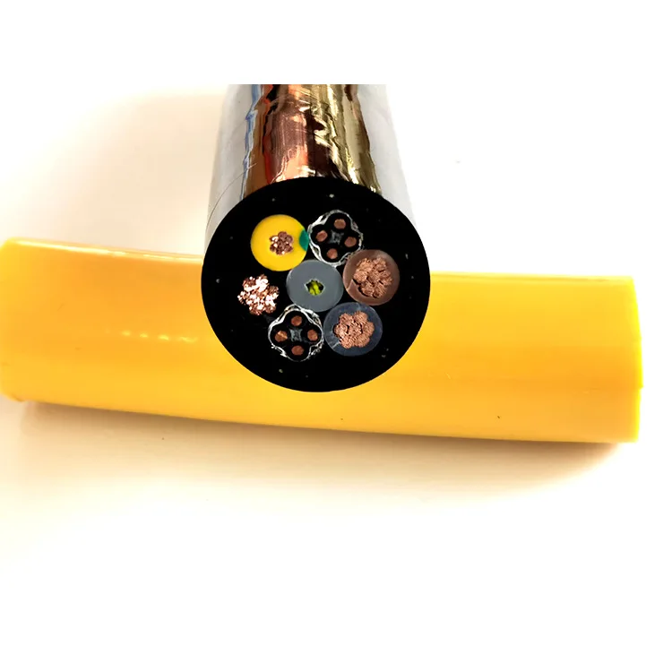 High quality PUR multi-core power cables 4mm 16mm 3core 4core 5core copper control cables for crane