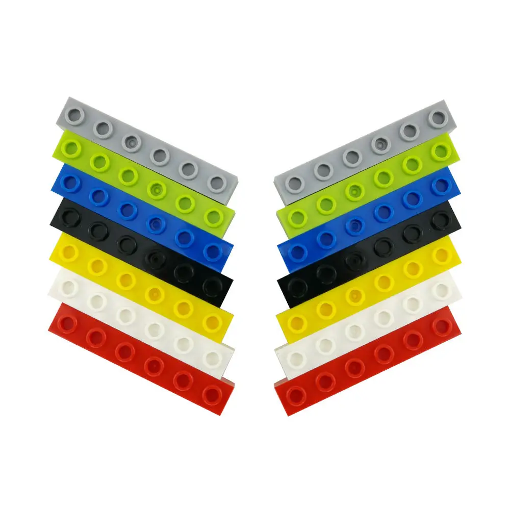 No.3894 Technic Brick 1 x 6 with Holes Parts DIY Educational Assembly Building Blocks Toy Brick