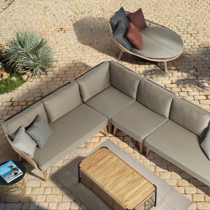 New design sofa set with comfortable cushion patio furniture for outdoor living