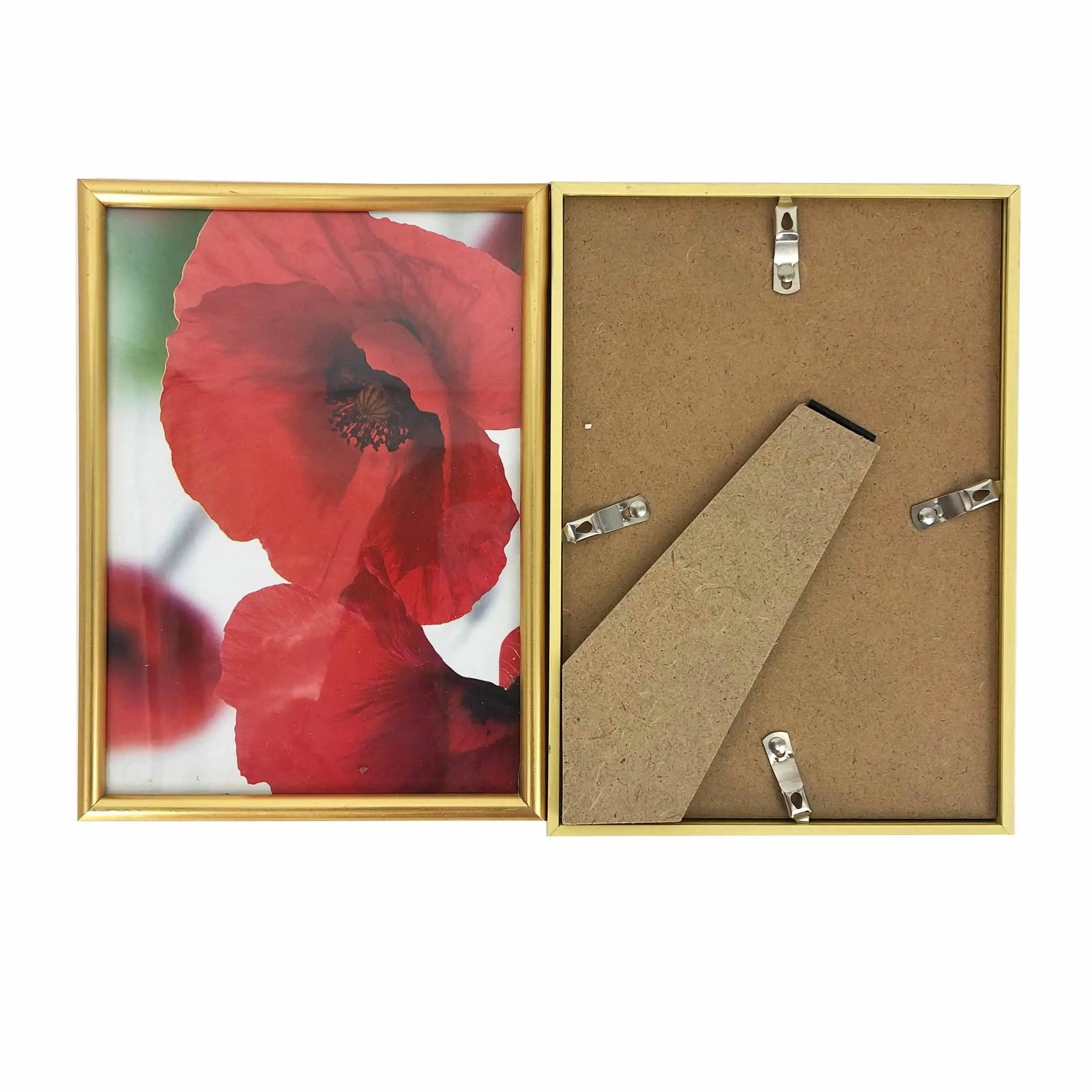 PVC Plastic Photo Frame With Acrylic or Glass Front and MDF Board Backing for Wall Mount,Desktop Display Picture Frame