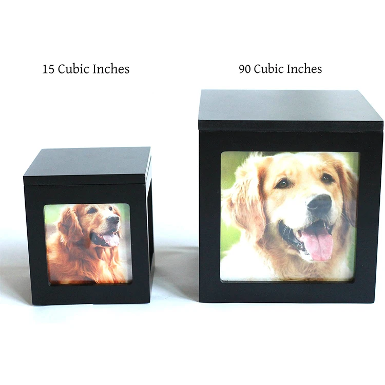 WDF Eco Friendly Urne Pour Animaux Per Animals Wooden Pet Urns for Dog Wholesalers Ashes House Bamboo Pet Urns