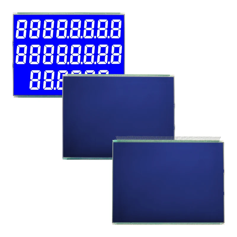 Cheap price Fuel dispenser specific custom segment lcd HTN Negative 5V no backlight lcd 7monochrome segment lcd display module