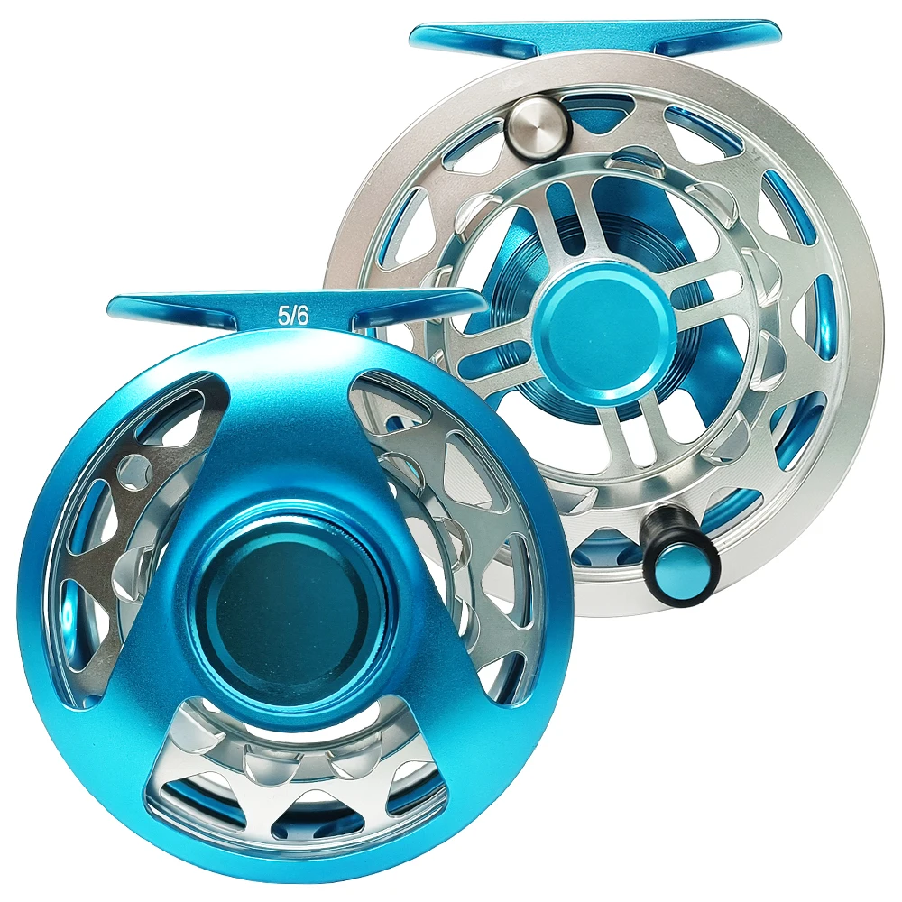 Newbility 3/4 5/6 All Sealed Drag Gear Bearing System Full Metal Aluminum Alloy CNC Machined Cut Trout Fishing Fly Reel